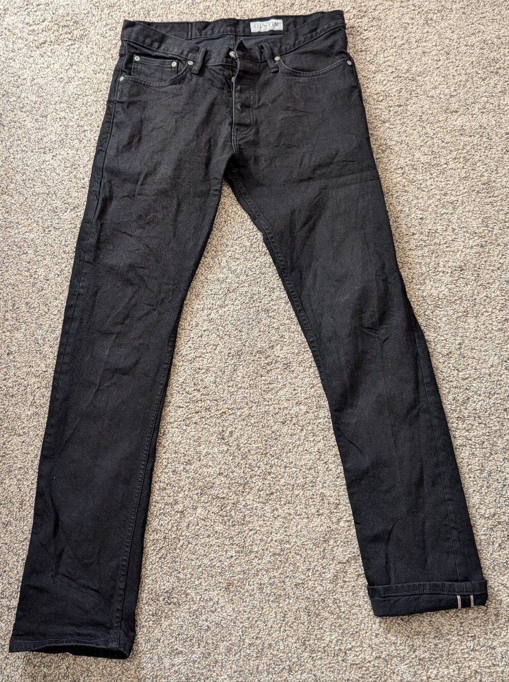 Gustin #286 Black Selvedge Denim Slim Fit